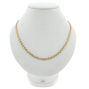 Gouden bismarckschakel ketting, Ophalen of Verzenden, Gebruikt, Goud, Goud