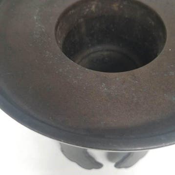Vase - Cuivre - Japon - Vase Ikebana en bronze, Antiek en Kunst