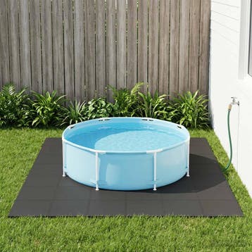 vidaXL Zwemgrondmat 50 st Zwart 18 m² EVA Schuim, Tuin en Terras, Verzenden, Nieuw