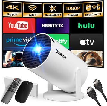 Mini Projector 4K Android | Retour deal | 34% korting!, Verzenden, Zo goed als nieuw