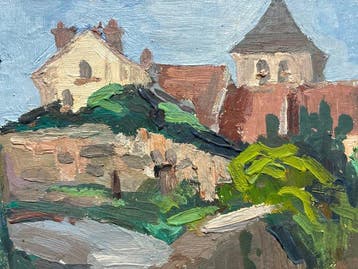 Maurice Paris - Vue de village, Antiek en Kunst