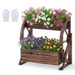 2dekans | Coast Verhoogde Tuinbak Bruin – 56 x 33 x 56,5 cm, Ophalen of Verzenden, Nieuw