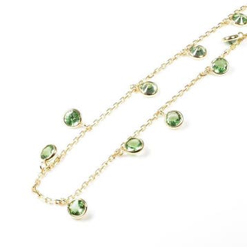 Halsketting - 18 karaat Geel goud - 2.15ct. tw. Tsavoriet -, Nieuw