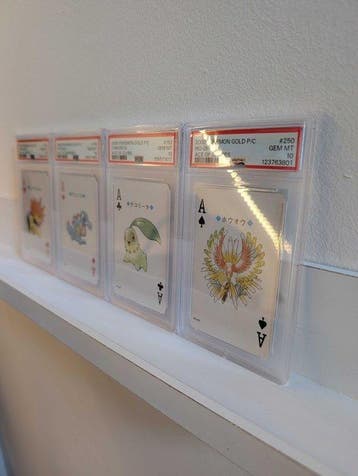 Pokémon - 4 Graded card - Ho-Oh Gold Poker Deck – Complete 4, Nieuw