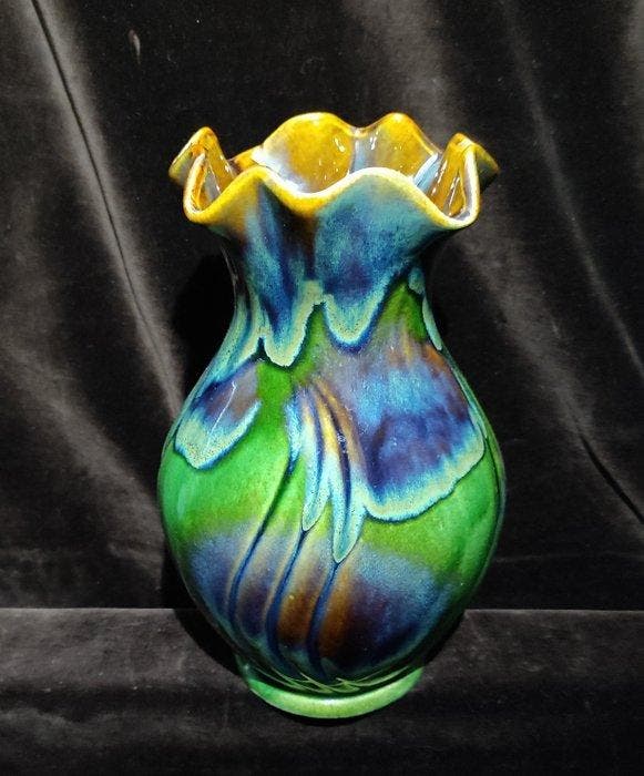 Bay-Keramik, 25 cm - Vaas - 72 25 - Creamware - Art Nouveau,, Antiek en Kunst, Curiosa en Brocante