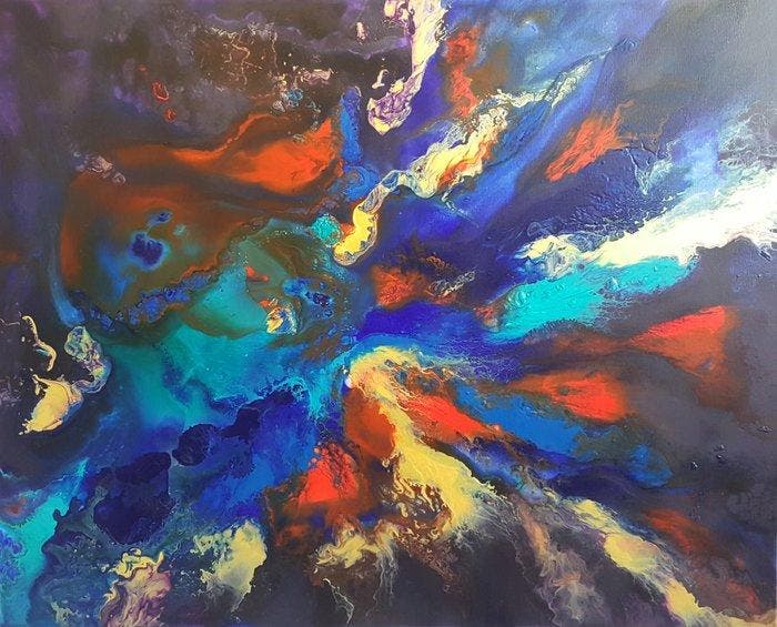 Stanislav Kunchev 1984 - “Forever”, Antiek en Kunst, Kunst | Schilderijen | Modern