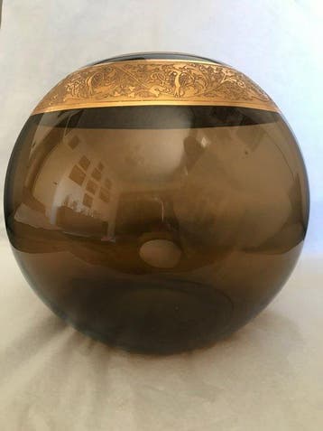Moser & Söhne - Vaas - bolvormig - Glas, Metaal, Antiquités & Art