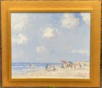 J.J.H Joop van Leeuwen (1962-) - Zonnig dagje aan het