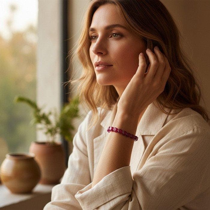 Chalcedoon - Zilver - Armband, Collections, Minéraux & Fossiles