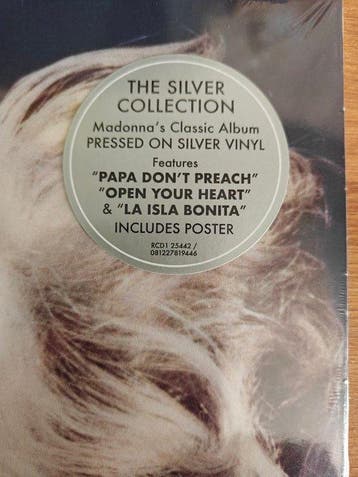 Madonna - True Blue - Silver vinyl with poster - Vinylplaat