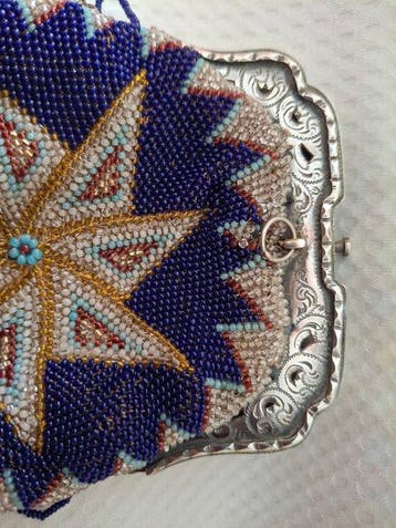 APC - Antieke zilveren Beugel met binnen beugel portemonnee