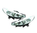 Phares Pour Peugeot 207 06-12 Feux Diurnes Led Fond Chromé, Verzenden