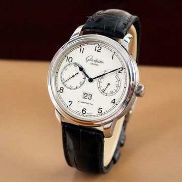 Glashütte Original - Senator Observer Panorama Date White, Handtassen en Accessoires, Horloges | Heren, Nieuw