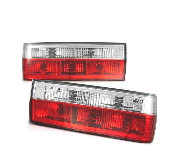 FEUX ARRIÈRE BMW E30 87-90 CABRIO 90-93 ROUGE CHROMÉ, Auto-onderdelen, Verlichting, Verzenden