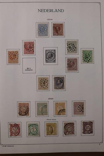 Nederland 1852/1970 - Gevorderde collectie in Leuchtturm, Gestempeld