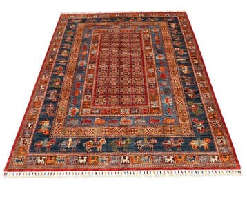 Afghan, Ziegler Kazak, Prachtige handgeknoopte unieke, Nieuw