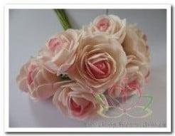 Camelia Roos Cremerose Foambloem 4 cm doos, Nieuw