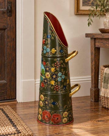 Authentieke kolenkit nu als paraplubak - Porte-parapluies -, Antiek en Kunst