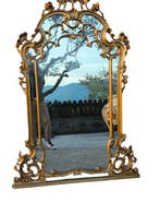 Miroir mural - Bois, Verre