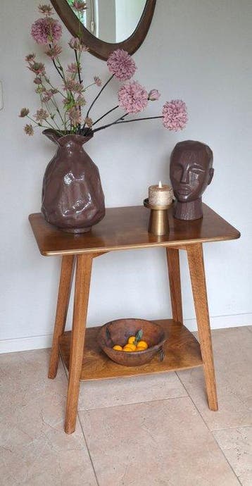 Bijzettafel - Hout, Messing - Deens Design