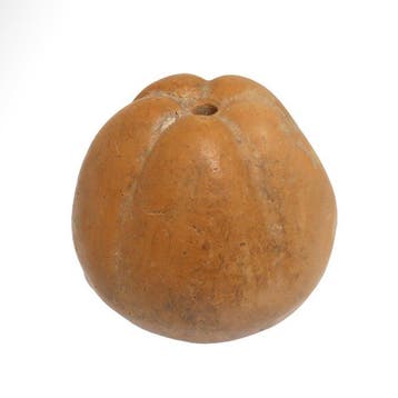Grec antique mycénien Terre cuite Votive Pommegranate