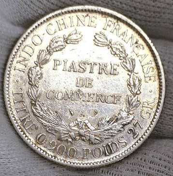 Indochine française. Piastre de commerce 1906-A, Paris (Sans