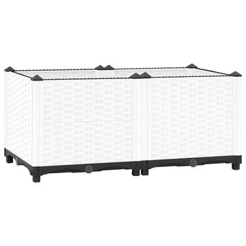 vidaXL Plantenbak verhoogd 80x40x38 cm polypropeen, Verzenden