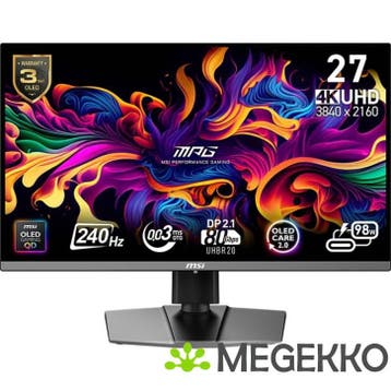 MSI MPG 272URX QD-OLED 27  240Hz Ultra HD OLED Gaming, Verzenden, Nieuw