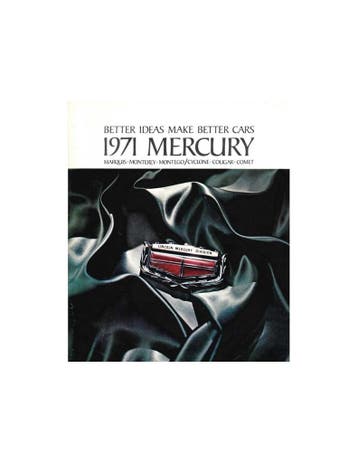 1971 MERCURY PROGRAMMA BROCHURE ENGELS (USA)
