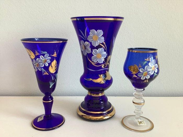 Tschechische Republik - Vaas - Kristal - Verzameling, Antiquités & Art, Curiosités & Brocante