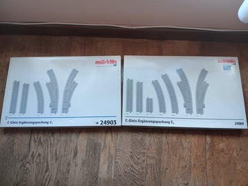 Märklin H0 - 24903/24904 - Ensemble de rails pour trains, Hobby & Loisirs créatifs