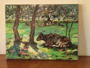 Rob Hensbergen (XX) - Hollandse koeien in weiland