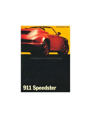 1993 PORSCHE 911 SPEEDSTER BROCHURE ENGELS, Nieuw