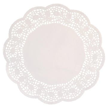 Witte Placemat Papier 26cm 16st, Verzenden, Nieuw