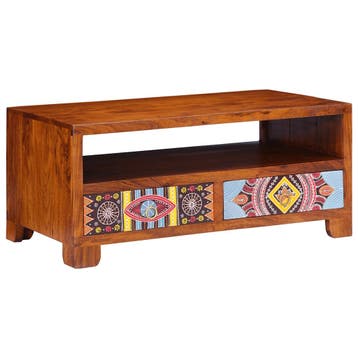 vidaXL Salontafel 90x50x40 cm massief acaciahout, Verzenden, Nieuw