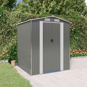 vidaXL Tuinschuur 192x191x223 cm gegalvaniseerd staal, Verzenden