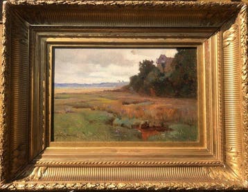 Paul de Frick (1864-1935) - La grève de Saint Ilan à Brieuc