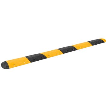 vidaXL Verkeersdrempel 323x32,5x4 cm rubber geel en zwart, Verzenden, Nieuw