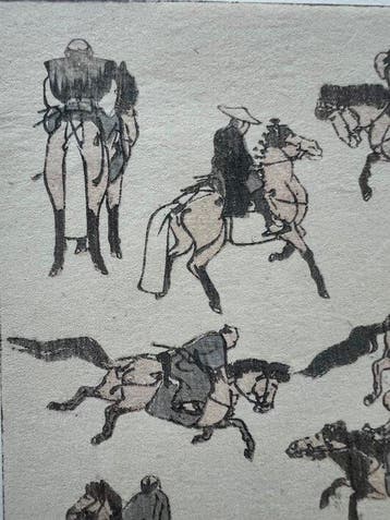 Horses (Katsushika Hokusai) - Hokusai manga -