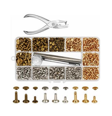 Set klinknagels met basis, ponsstang en bevestigingsstang, Verzenden, Nieuw