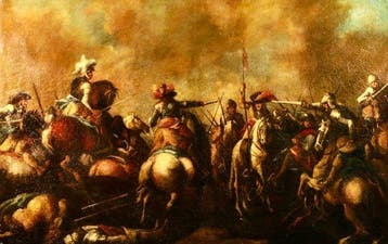 Pandolofo Reschi (1643-1699), Navolger van - A calvary