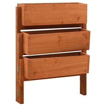 vidaXL Plantenbak inklapbaar 60x14x75 cm massief vurenhout, Verzenden, Nieuw