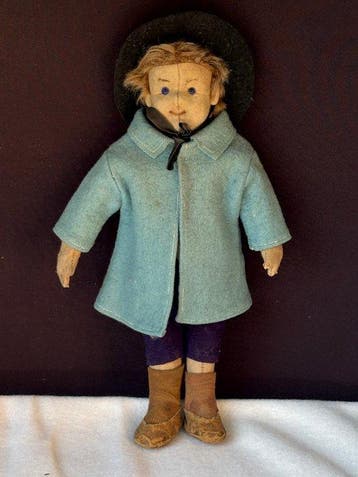 Steiff: vilten pop 1910-1920 - Teddybeer - 1910-1920 -