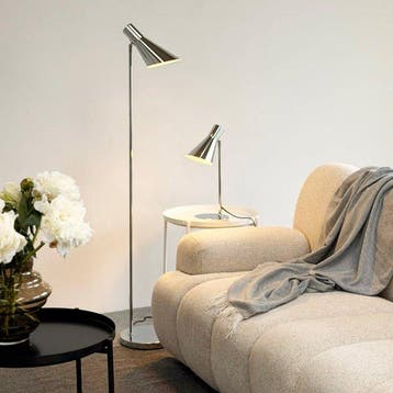 Dyberg Larsen - Staande lamp - DL12 vloerlamp chroom -, Antiek en Kunst