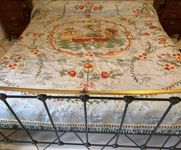 Handgeschilderde bedsprei, fijn 800 - Bedsprei - 220 cm -