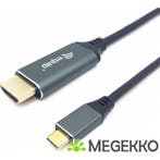 Equip 133416 video kabel adapter 2 m USB Type-C HDMI Type A, Verzenden, Nieuw