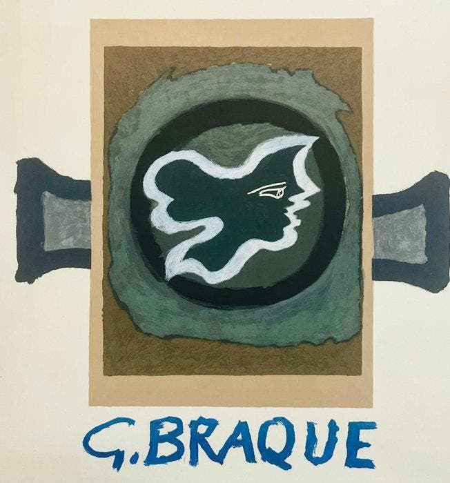 Georges Braque (1882-1963) - Profil Grec, 1960, Antiek en Kunst, Antiek | Overige Antiek