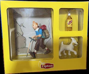 Tintin - 1 Promotional Material - Coffret Lipton - L’île, Boeken, Nieuw
