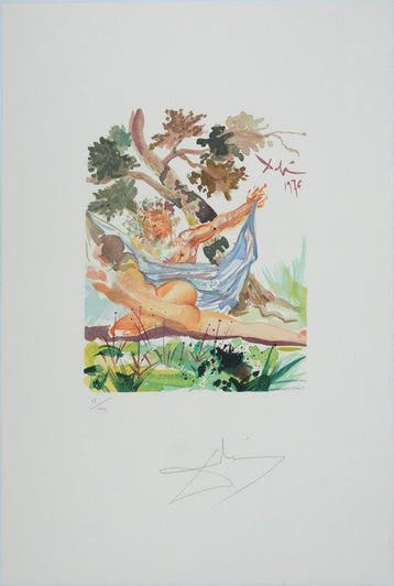 Salvador Dali (1904-1989) - Apollon et Nymphe