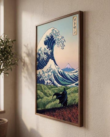 MEDSAN - Batmans Great Wave KANAGAWA () - UNIQUE WORK